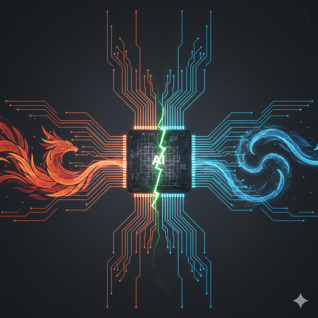 바이트댄스 SeedChip과 삼성 파운드리 협업을 상징하는 이미지