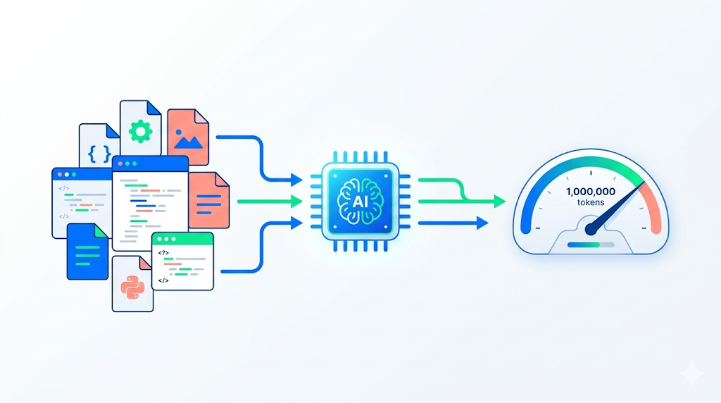 Claude 1M 컨텍스트 실제 활용 다이어그램