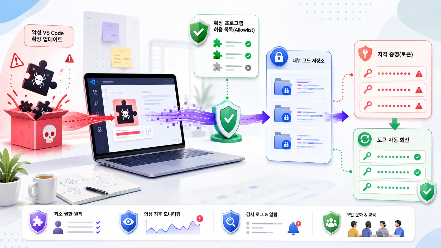 GitHub 3800개 저장소 침해가 남긴 VS Code 확장 경고