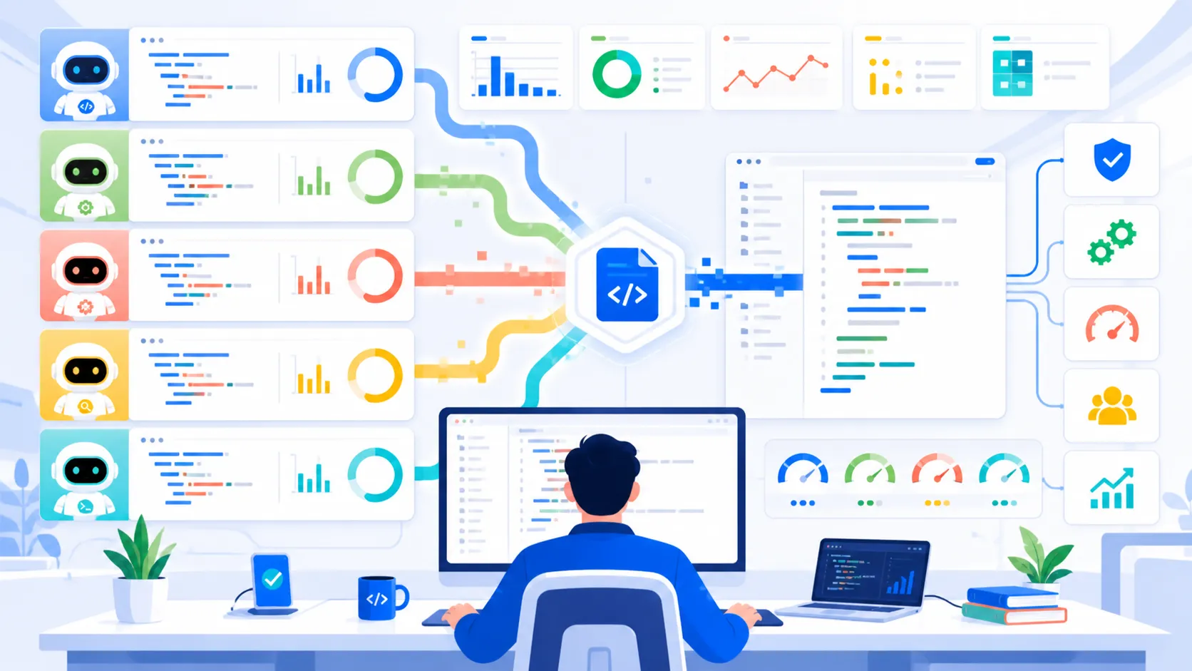 Developer dashboard comparing Kimi K2 6 agent swarm runs token costs and coding benchmark results across frontier models