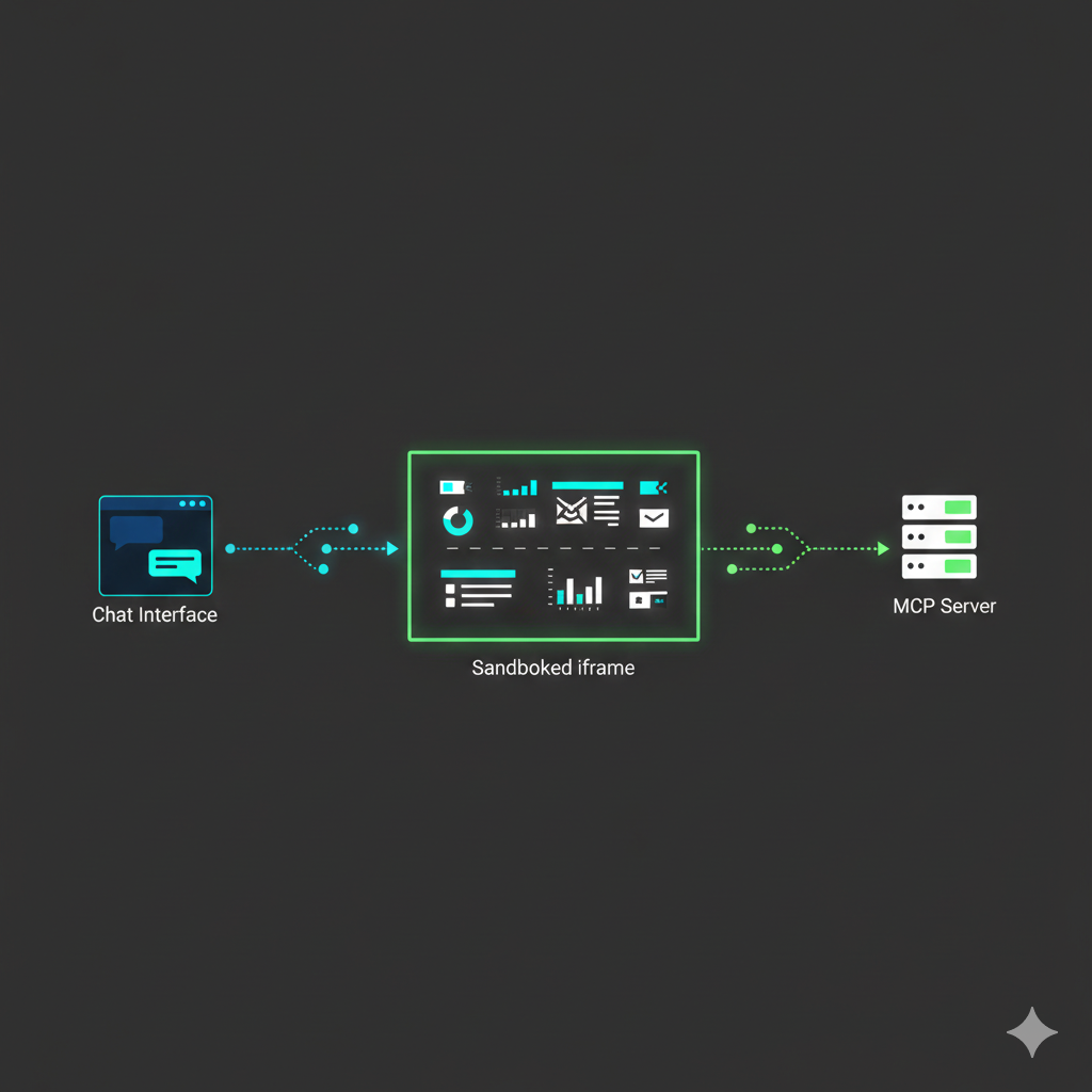 MCP Apps 아키텍처 다이어그램