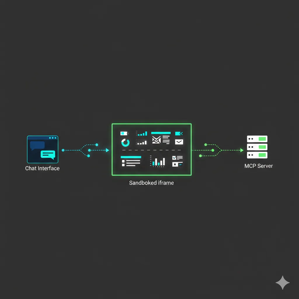MCP Apps 아키텍처 다이어그램