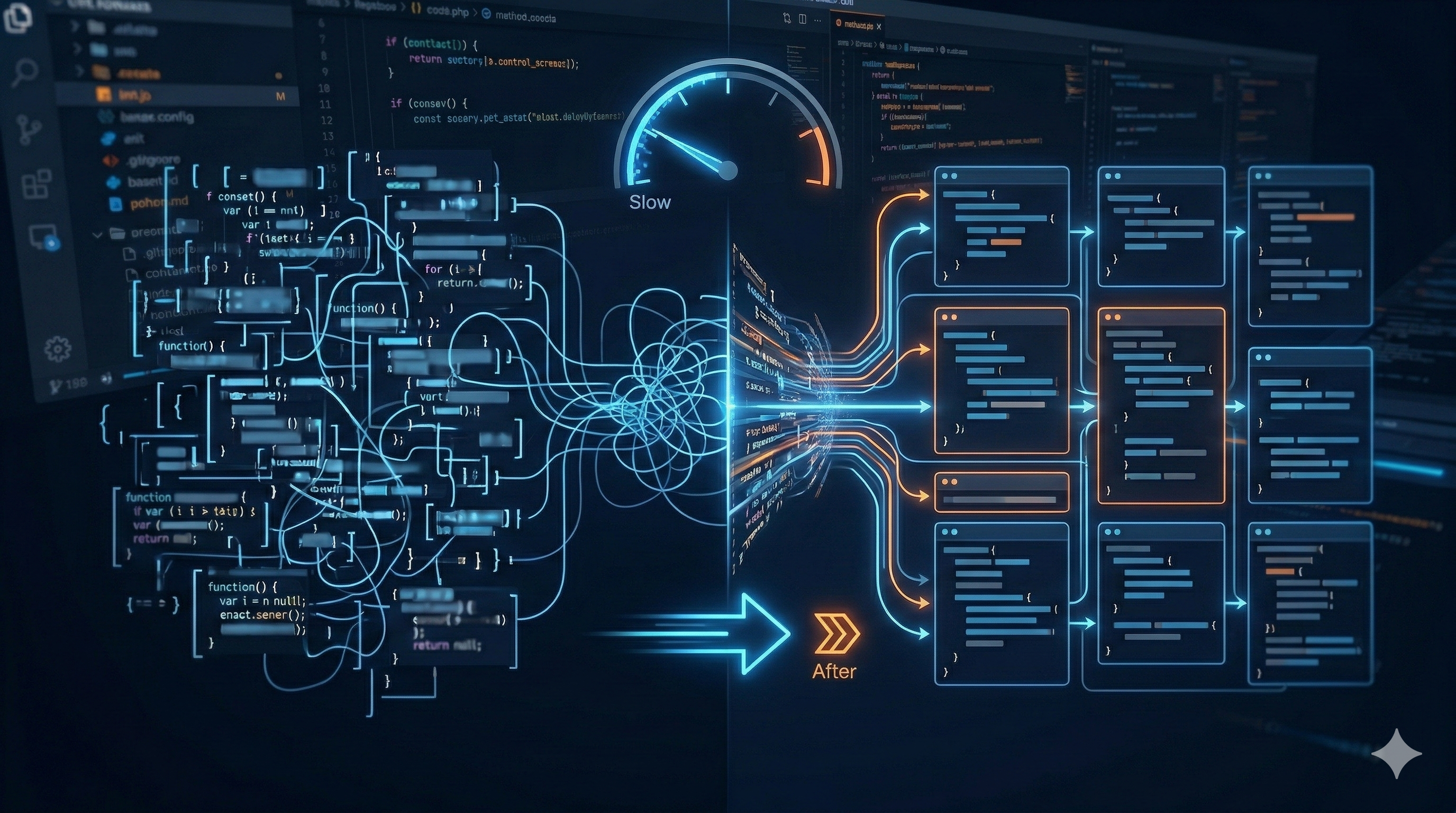 포매터 전환 시 검증 단계와 롤백 경로를 보여주는 다이어그램