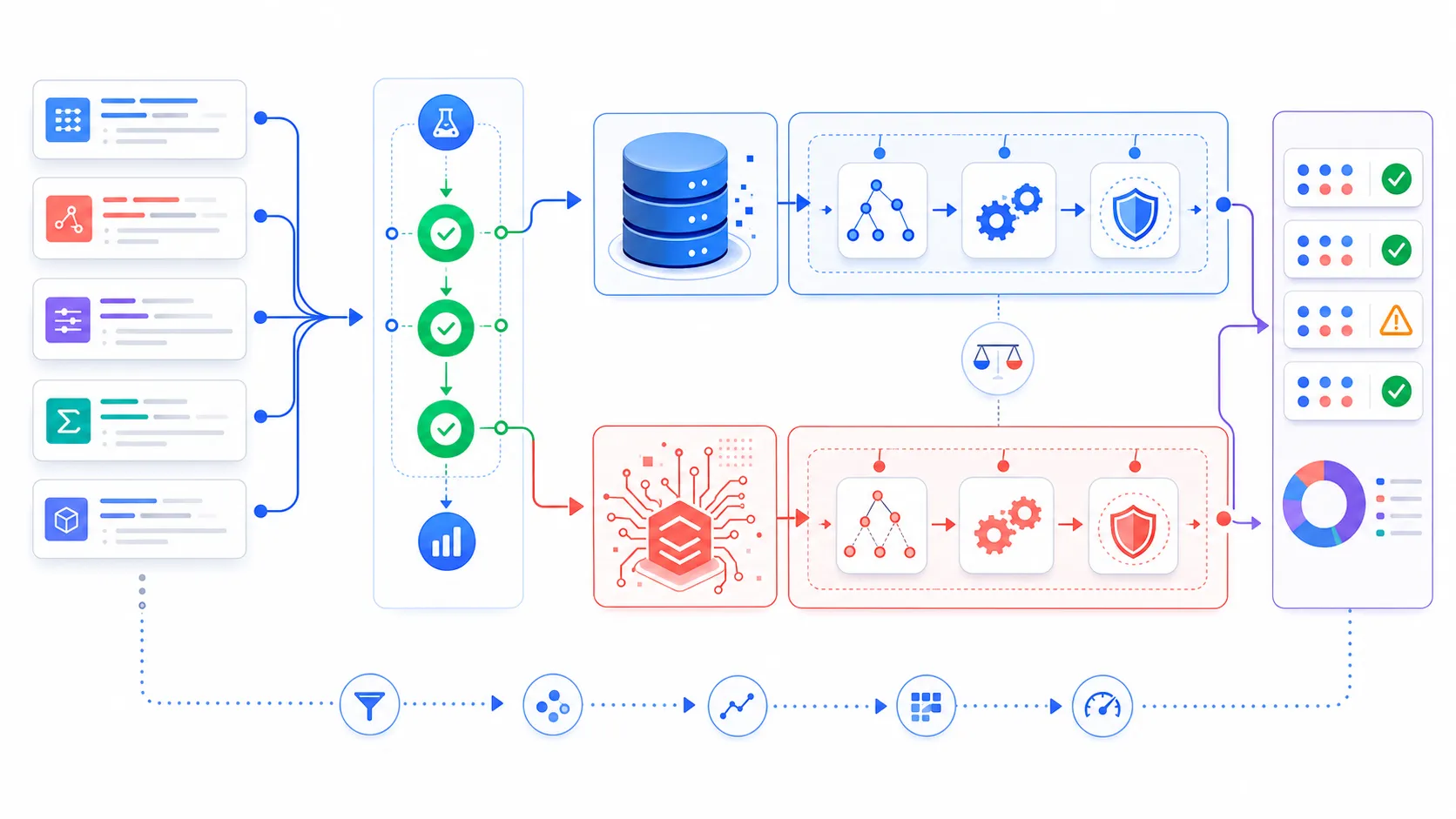 pgrust 회귀 테스트와 Postgres 엔진 비교 흐름을 보여주는 밝은 기술 다이어그램