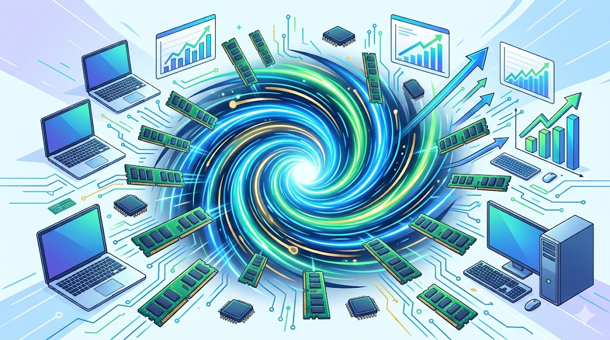 RAM 가격 90% 폭등 - AI가 당신의 메모리를 훔치고 있다