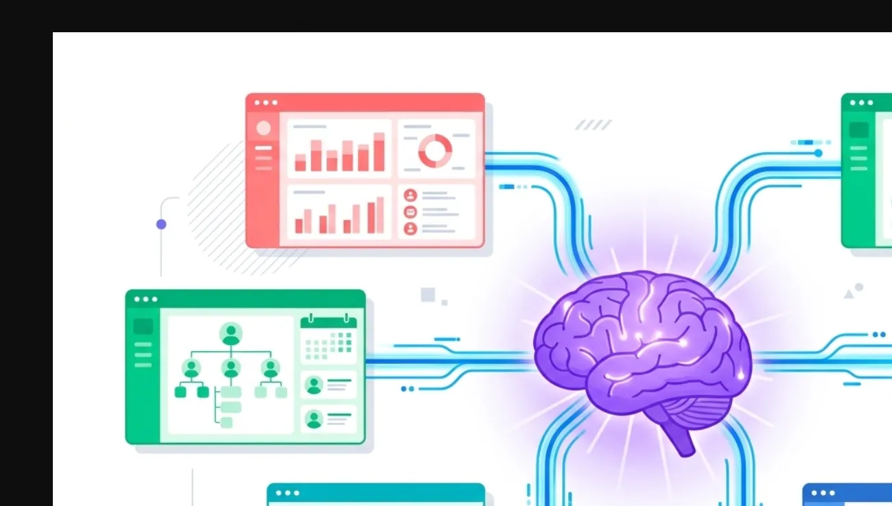 AI 에이전트가 여러 SaaS를 오케스트레이션하는 구조