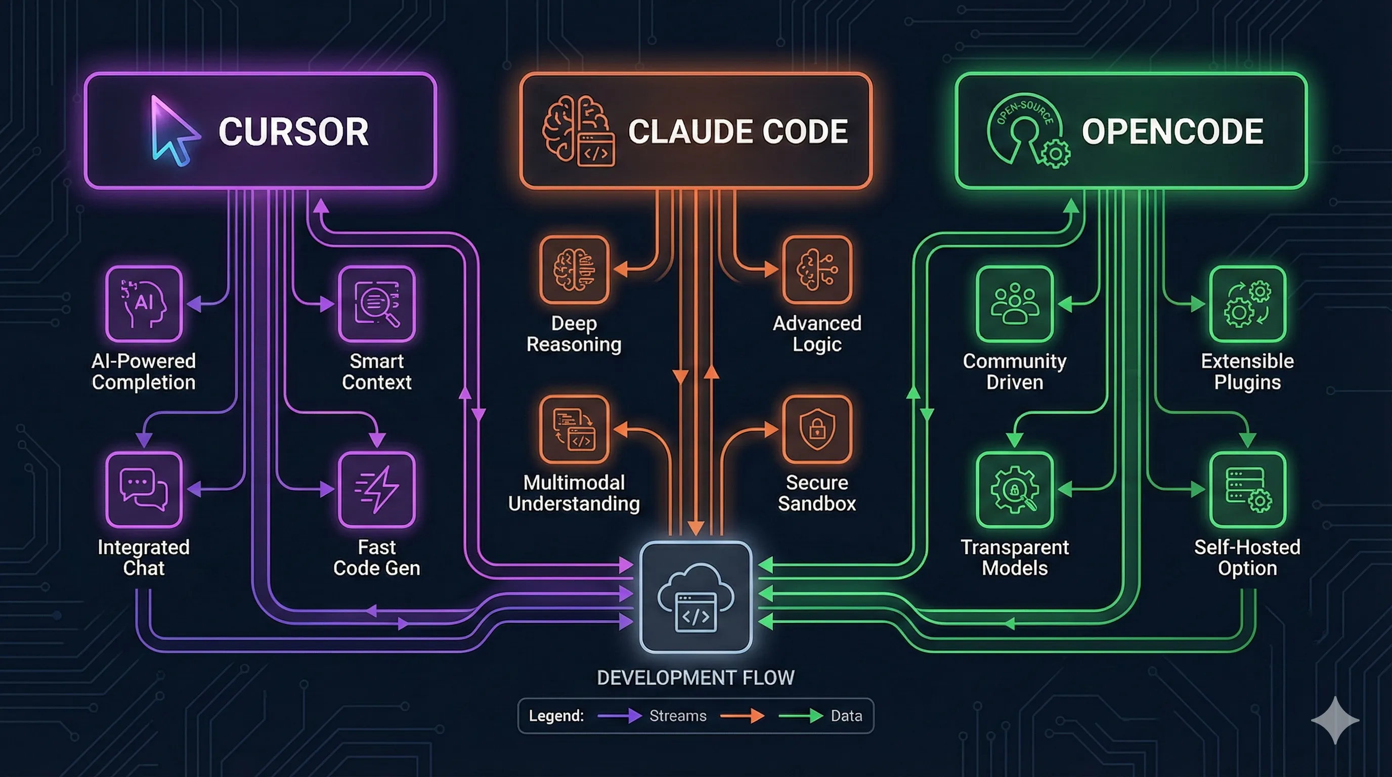 도구 비교 다이어그램